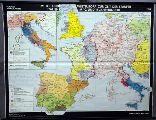Vintage pull down - pull, map