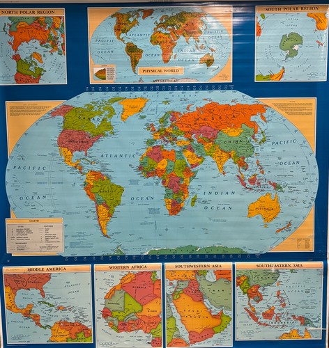 Pull down school maps - down,