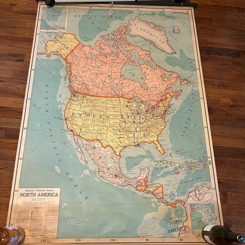 Vintage rand mcnally north - mcnally,