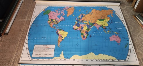Vintage nystrom world - world, usa