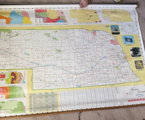 Vintage nebraska 48 - nebraska, 48"